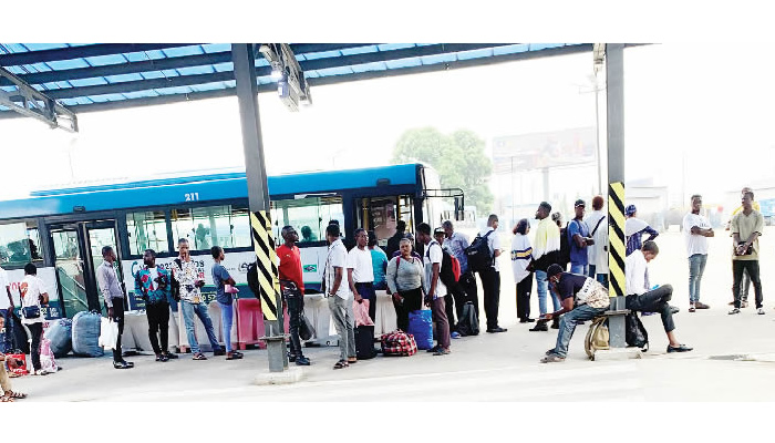 BRT users lament shortage of buses, long queues