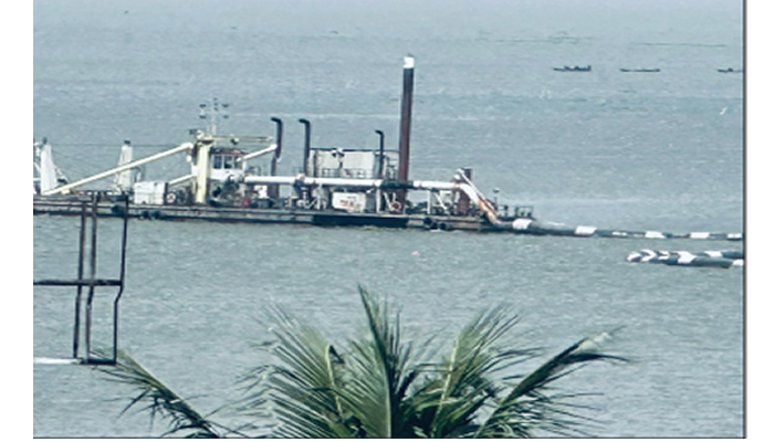 Land Speculators Illegally Sand-filling Ikoyi Lagoon for Housing Devt, Fuelling Climate Crisis