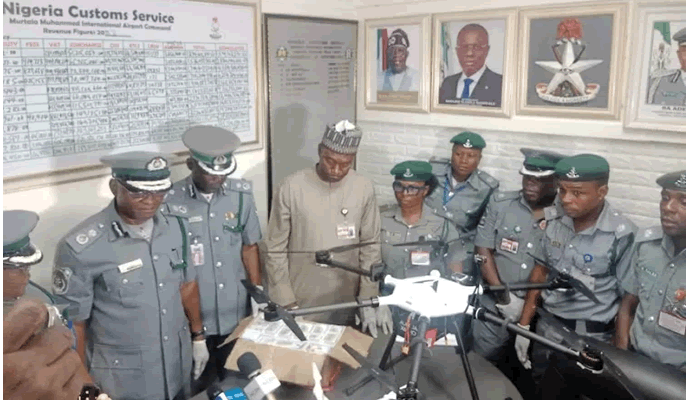 Customs Intercepts Combat-Ready Drone, Military Hardware At MMIA