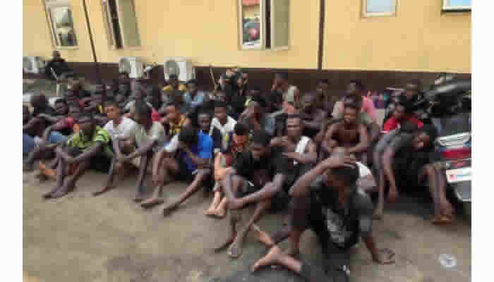 Early morning raid: Lagos Taskforce busts 63 miscreants in Oshodi