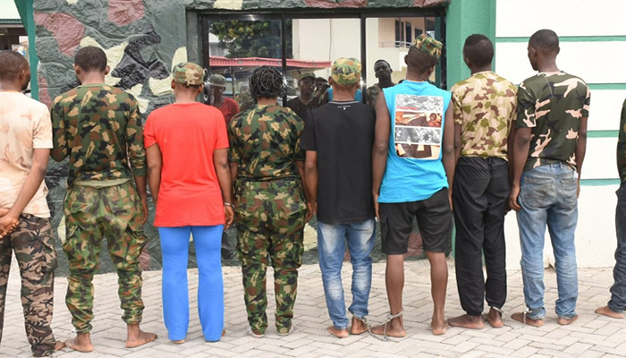 Army arrests nine fake soldiers in Lagos